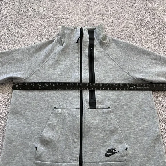 Nike Tech Fleece Track Jacket Moto‎ Cape Womens Medium Gray Full Zip - Picture 11 of 16
